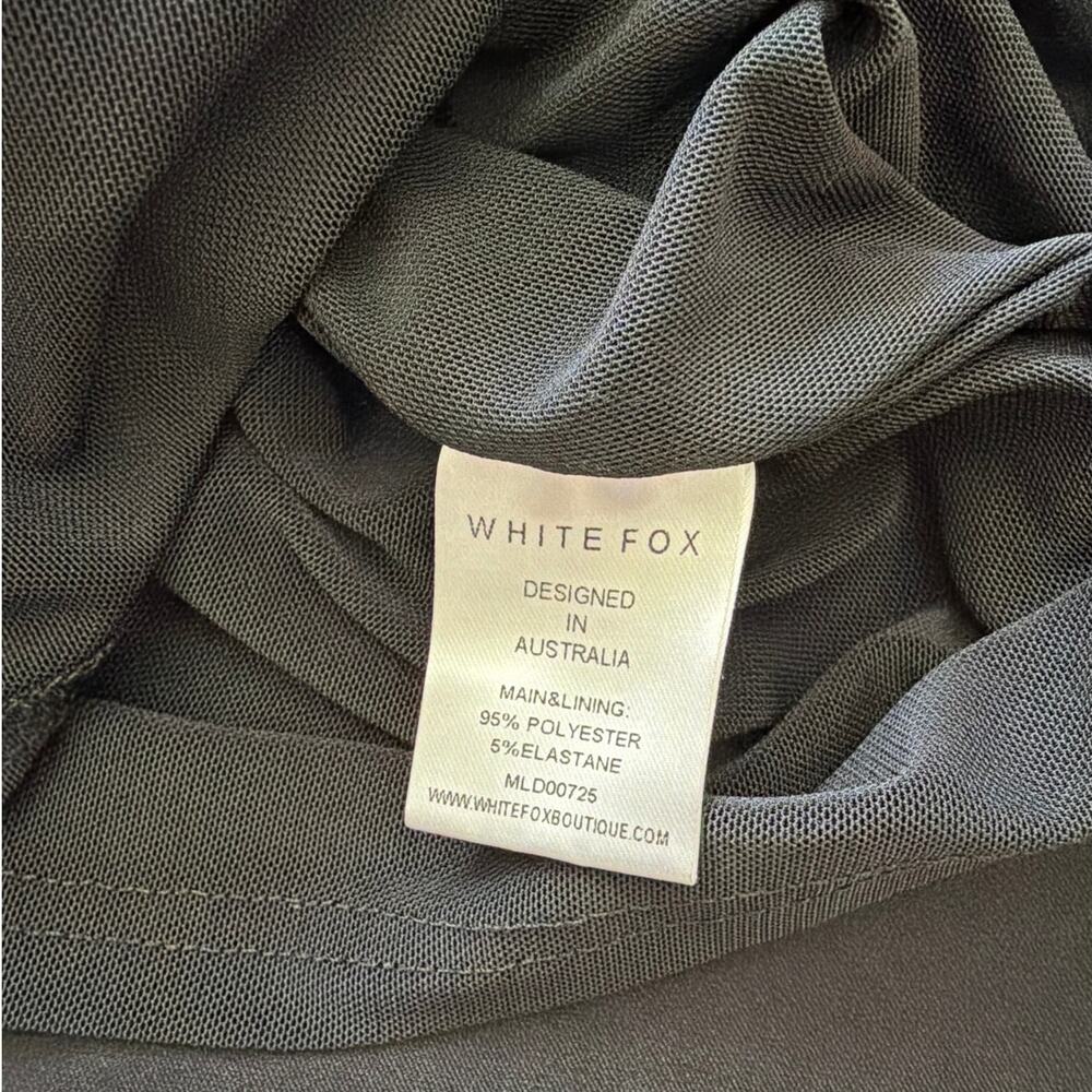 White Fox Mini Dress Sleeveless Moonlight Magic Size S Black - Picture 5 of 7